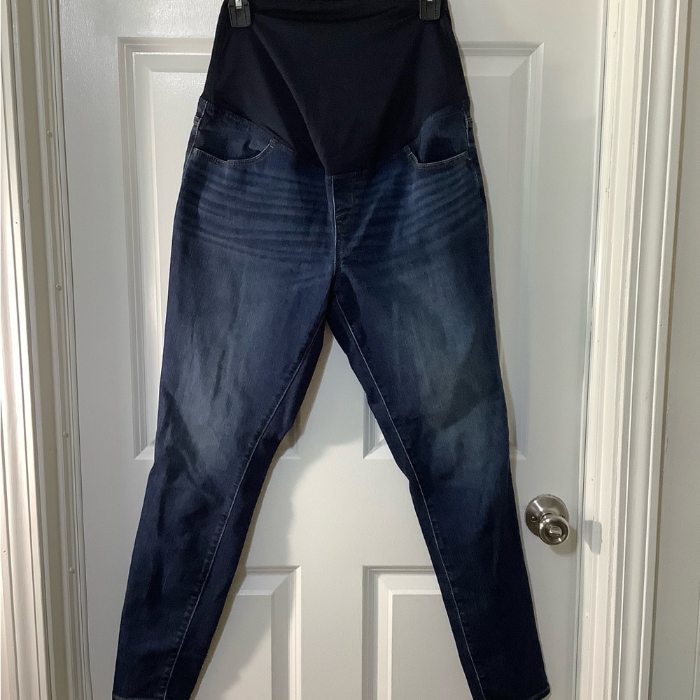 Over The Belly Dark Wash Skinny Maternity Jeans - Isabel Maternity size 8.NWT.